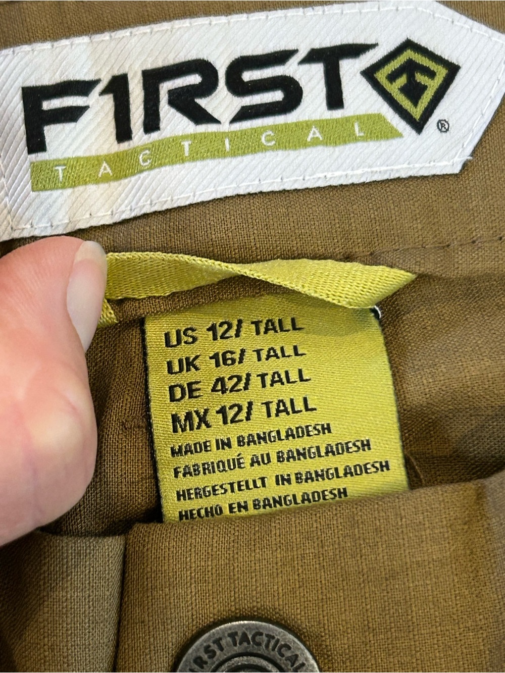 NWT First Tactical Women’s V2 Cargo Tactical Duty Pants Coyote Brown 12 Tall - Picture 5 of 12